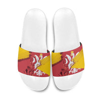 Mermaid of Warsaw Poland Slide Sandals Polish Capital City Grunge Style