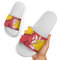 Mermaid of Warsaw Poland Slide Sandals Polish Capital City Grunge Style