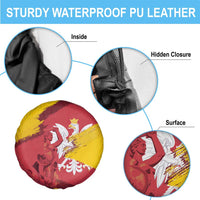 Mermaid of Warsaw Poland Spare Tire Cover Polish Capital City Grunge Style