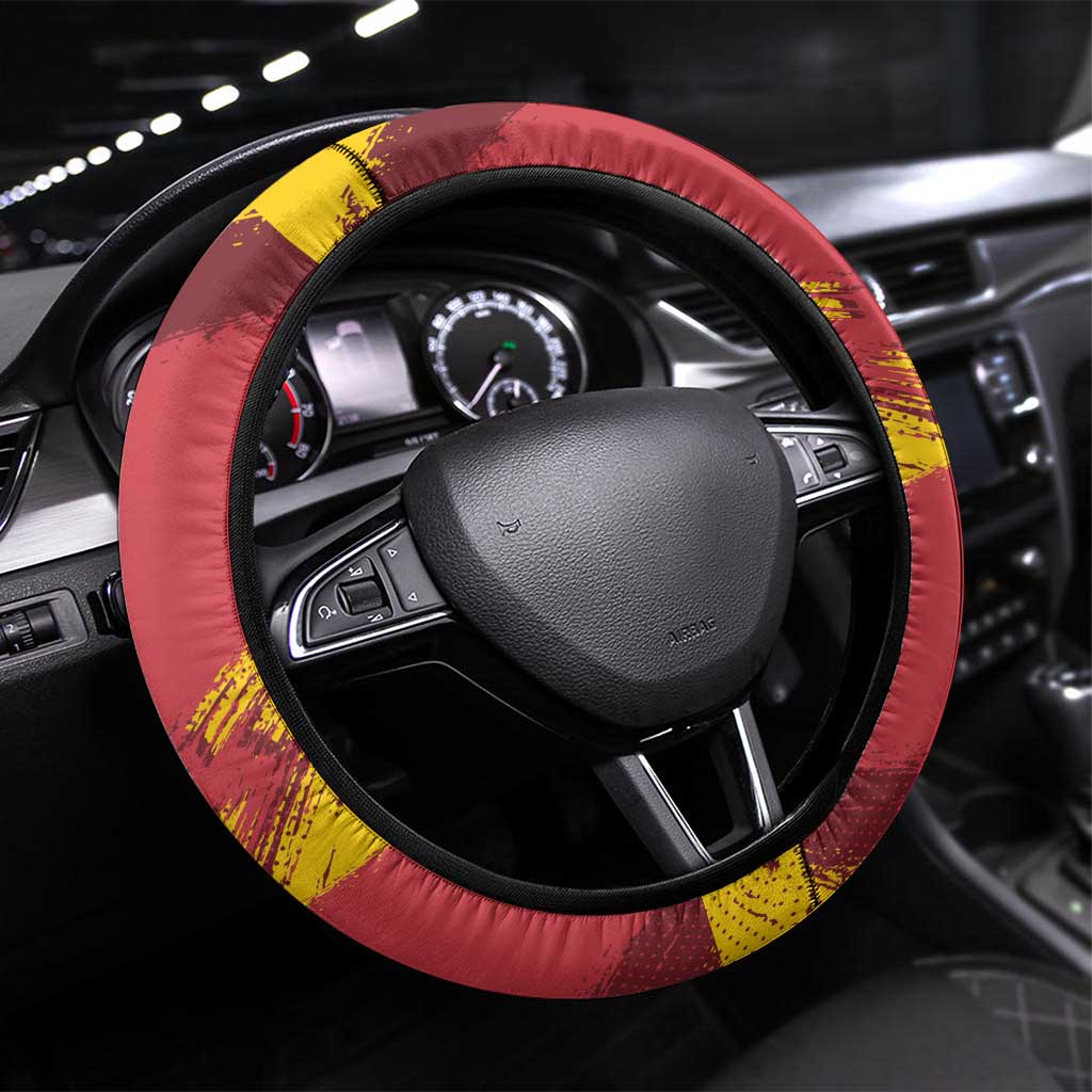 Mermaid of Warsaw Poland Steering Wheel Cover Polish Capital City Grunge Style
