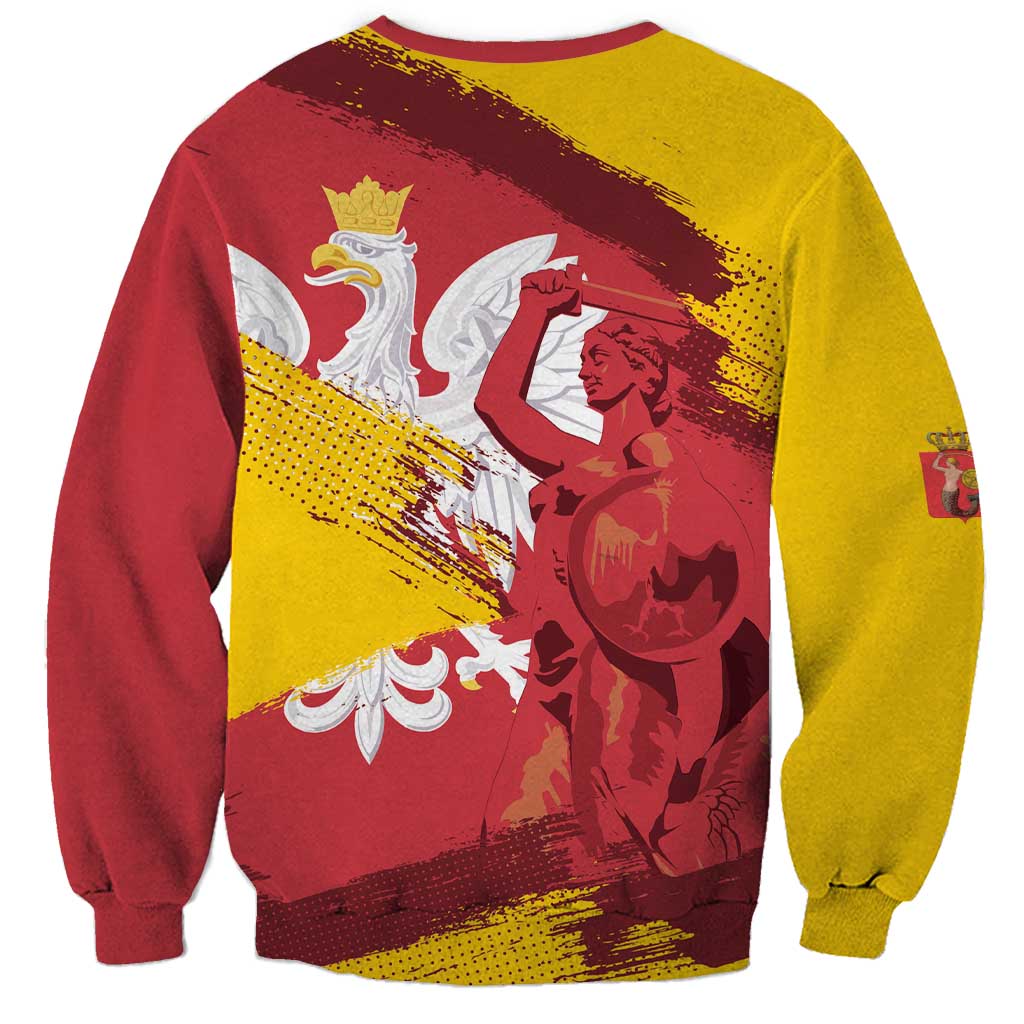 Mermaid of Warsaw Poland Sweatshirt Polish Capital City Grunge Style