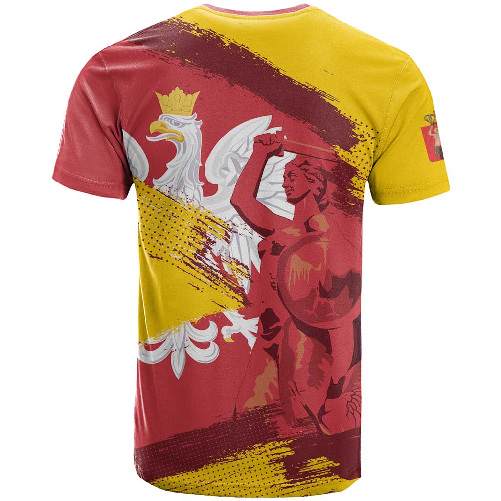 Mermaid of Warsaw Poland T Shirt Polish Capital City Grunge Style