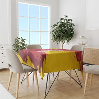 Mermaid of Warsaw Poland Tablecloth Polish Capital City Grunge Style