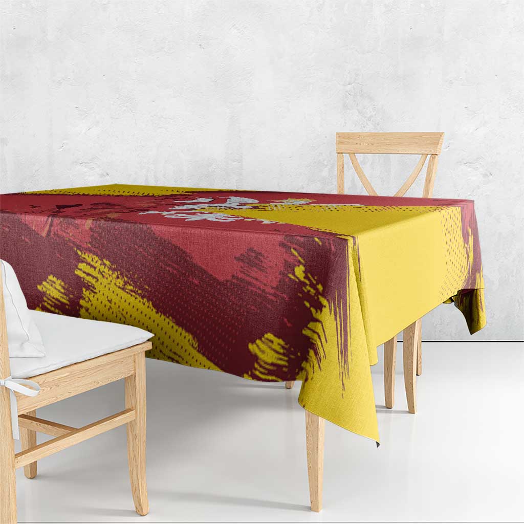 Mermaid of Warsaw Poland Tablecloth Polish Capital City Grunge Style