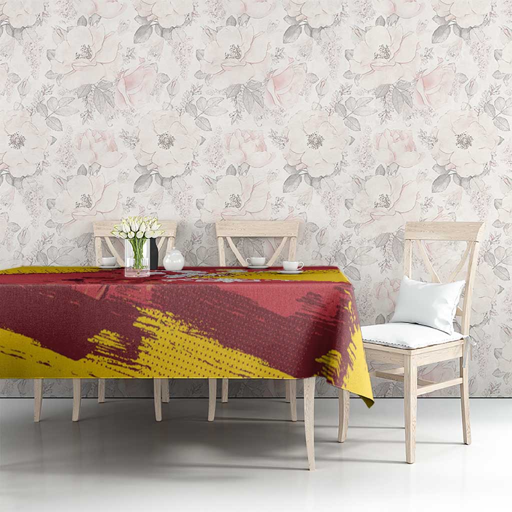 Mermaid of Warsaw Poland Tablecloth Polish Capital City Grunge Style