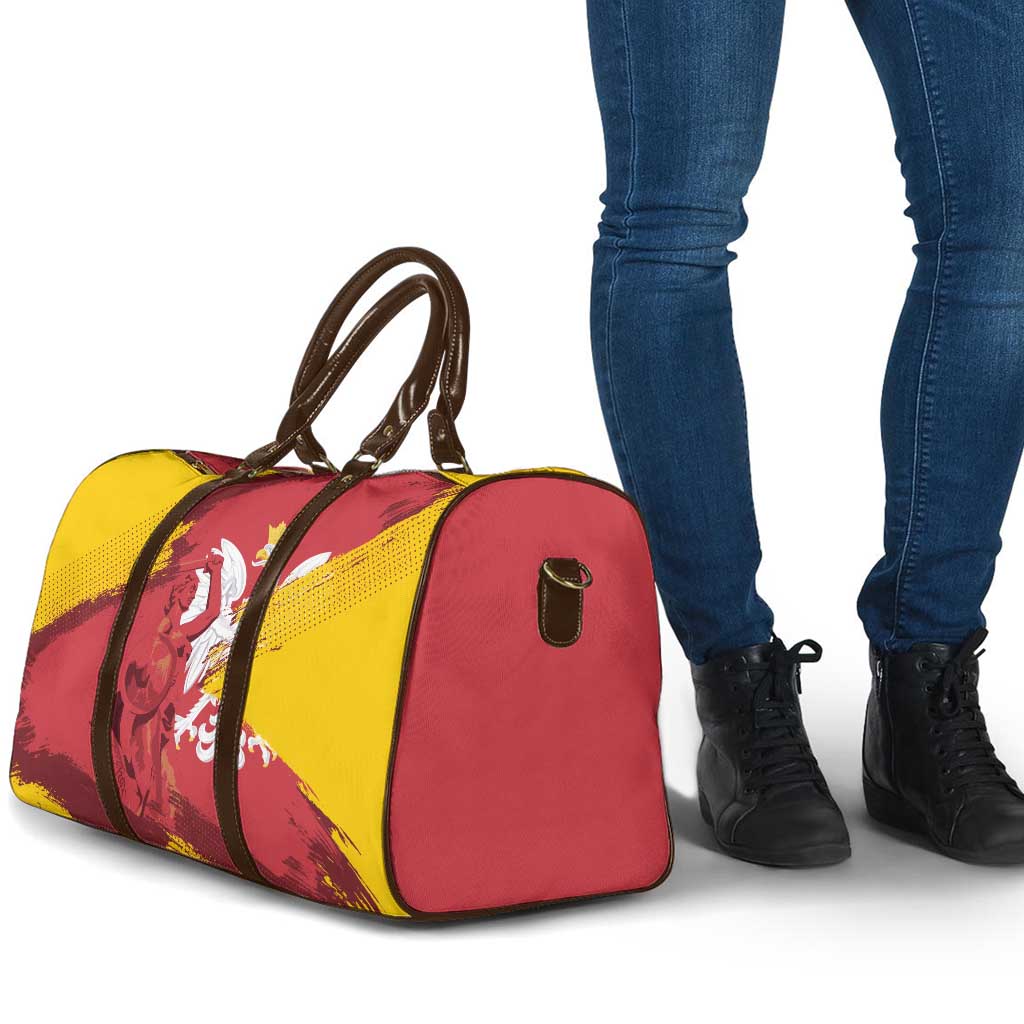 Mermaid of Warsaw Poland Travel Bag Polish Capital City Grunge Style