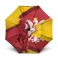 Mermaid of Warsaw Poland Umbrella Polish Capital City Grunge Style