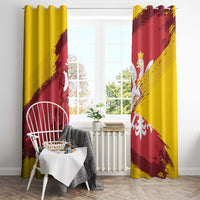 Mermaid of Warsaw Poland Window Curtain Polish Capital City Grunge Style