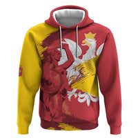 Mermaid of Warsaw Poland Zip Hoodie Polish Capital City Grunge Style
