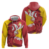 Mermaid of Warsaw Poland Zip Hoodie Polish Capital City Grunge Style