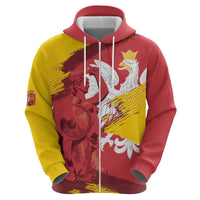 Mermaid of Warsaw Poland Zip Hoodie Polish Capital City Grunge Style