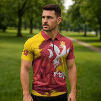 Mermaid of Warsaw Poland Zipper Polo Shirt Polish Capital City Grunge Style