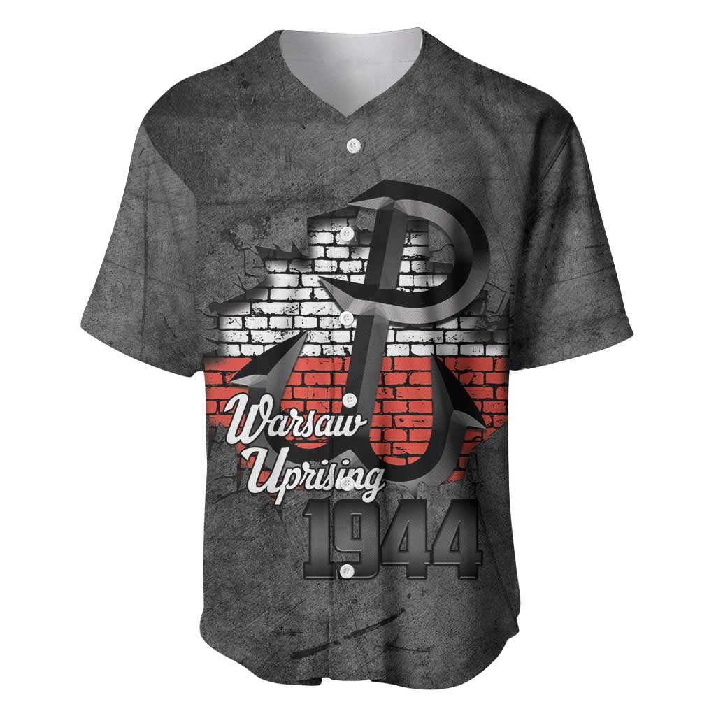 Warsaw Uprising 1944 Poland Baseball Jersey Polish Anchor Kotwica