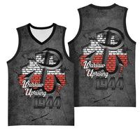 Warsaw Uprising 1944 Poland Basketball Jersey Polish Anchor Kotwica