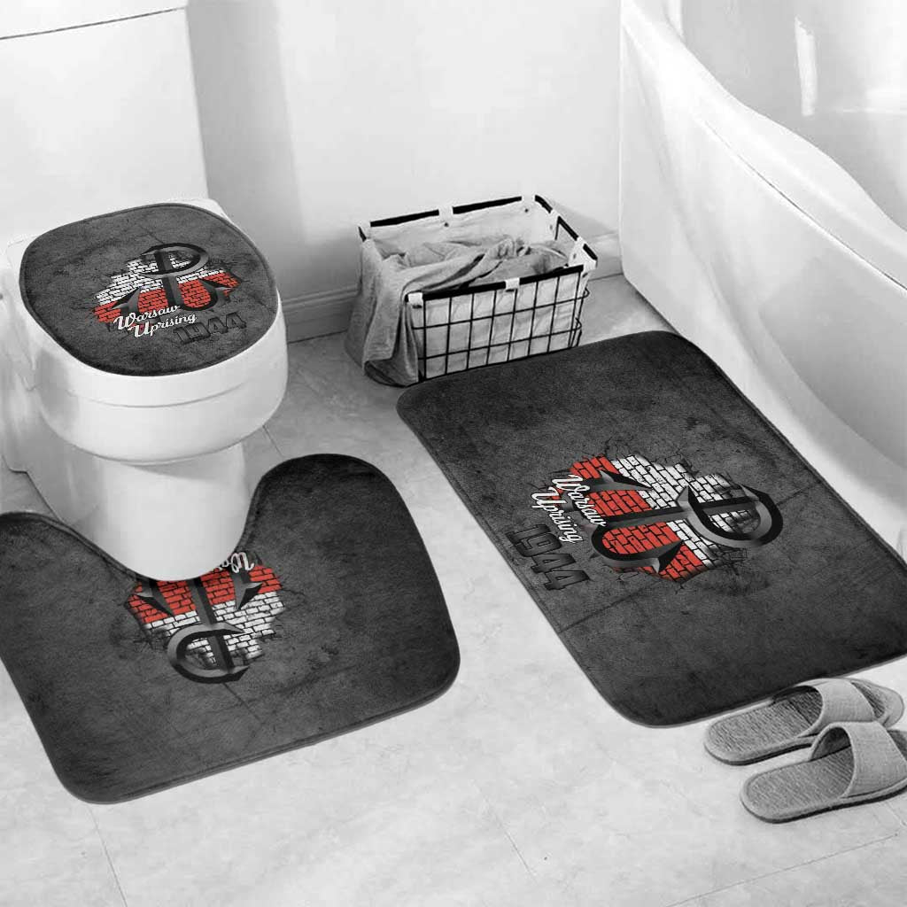 Warsaw Uprising 1944 Poland Bathroom Set Polish Anchor Kotwica