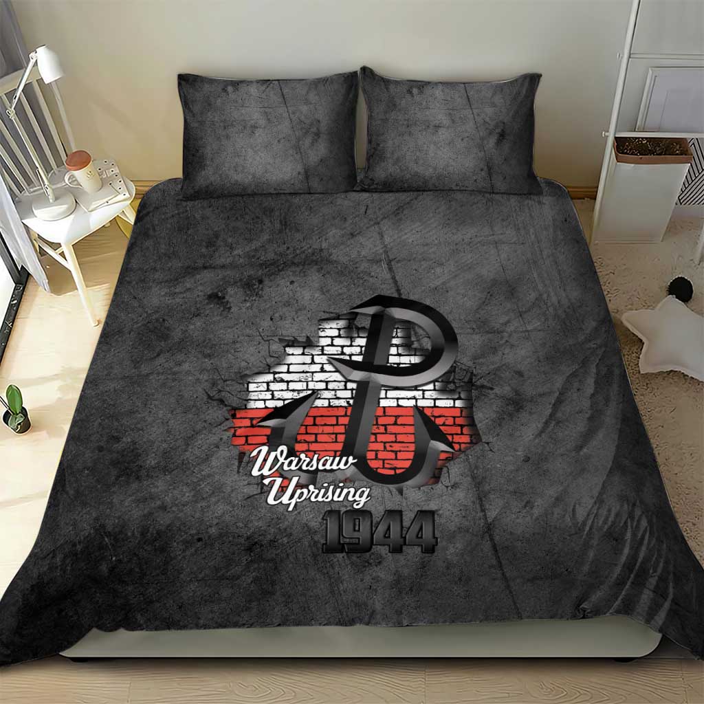 Warsaw Uprising 1944 Poland Bedding Set Polish Anchor Kotwica