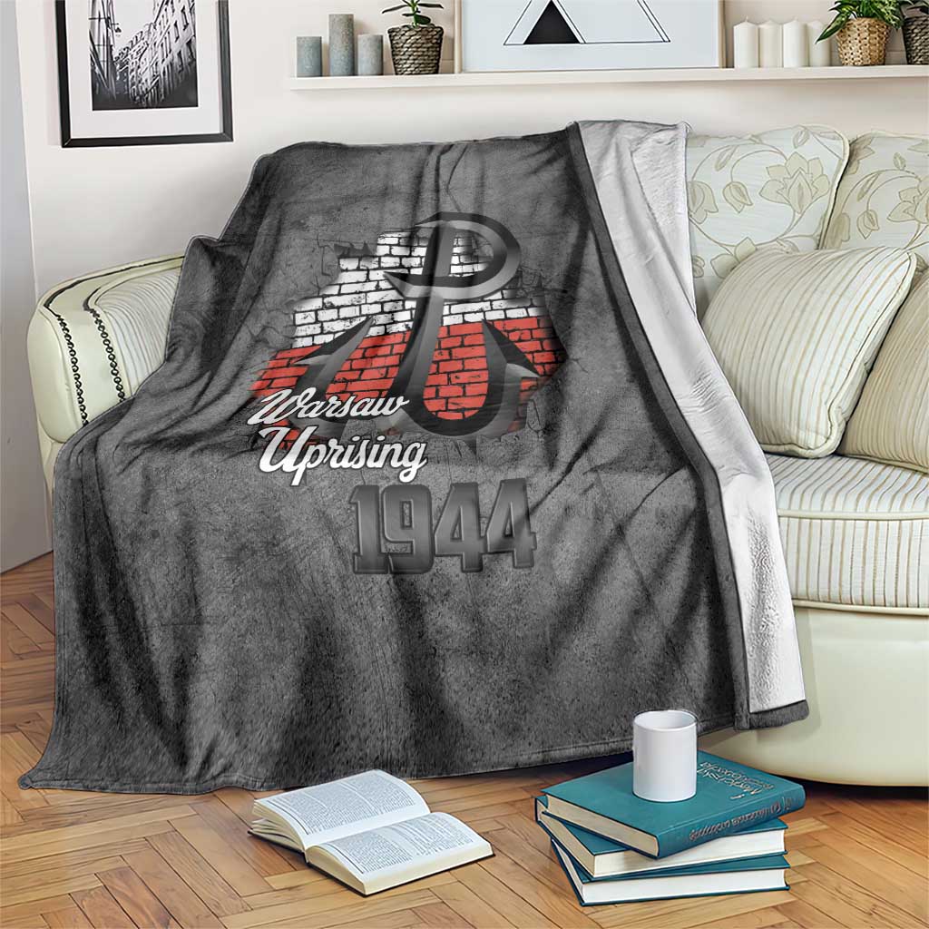 Warsaw Uprising 1944 Poland Blanket Polish Anchor Kotwica