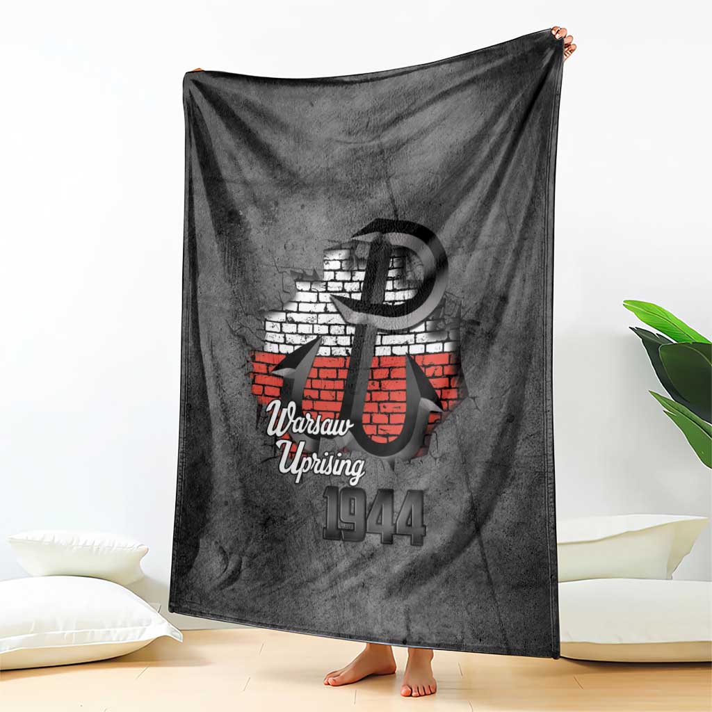 Warsaw Uprising 1944 Poland Blanket Polish Anchor Kotwica
