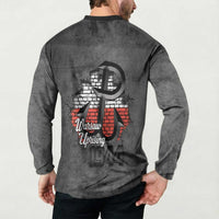 Warsaw Uprising 1944 Poland Button Sweatshirt Polish Anchor Kotwica