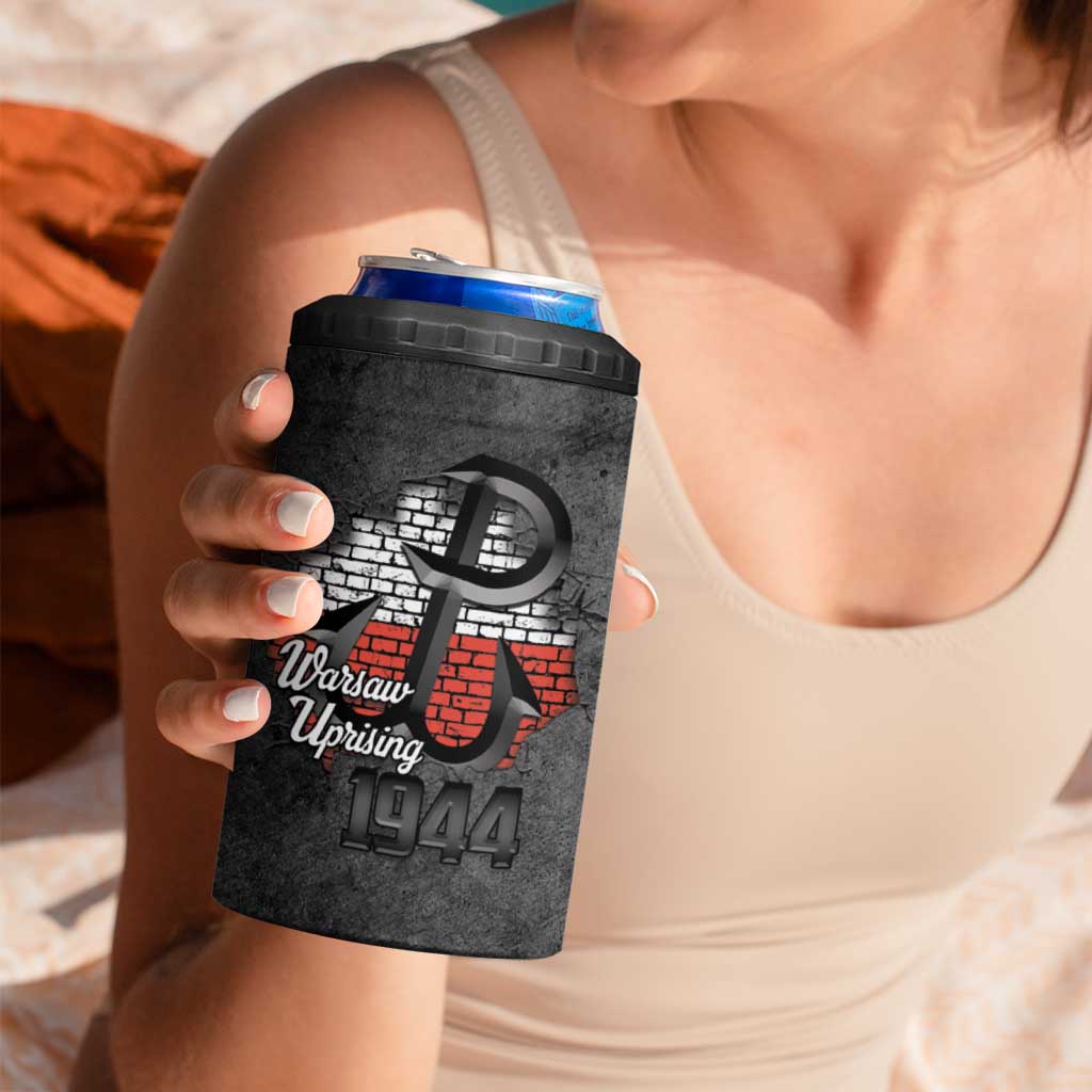 Warsaw Uprising 1944 Poland 4 in 1 Can Cooler Tumbler Polish Anchor Kotwica