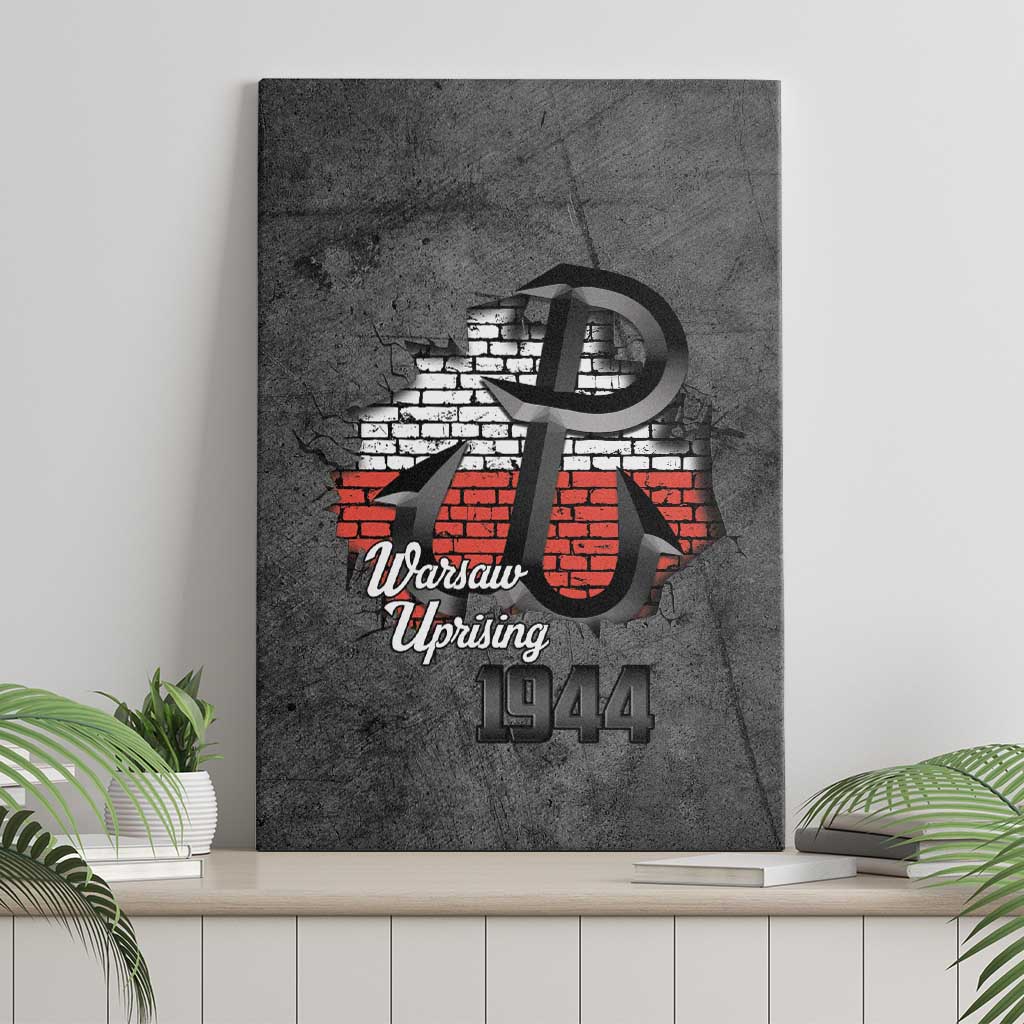Warsaw Uprising 1944 Poland Canvas Wall Art Polish Anchor Kotwica