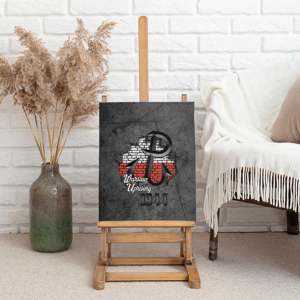 Warsaw Uprising 1944 Poland Canvas Wall Art Polish Anchor Kotwica