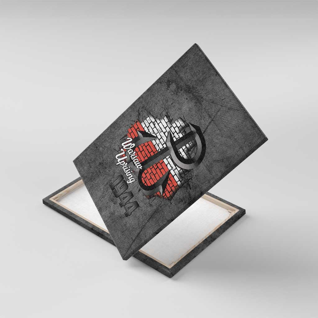Warsaw Uprising 1944 Poland Canvas Wall Art Polish Anchor Kotwica