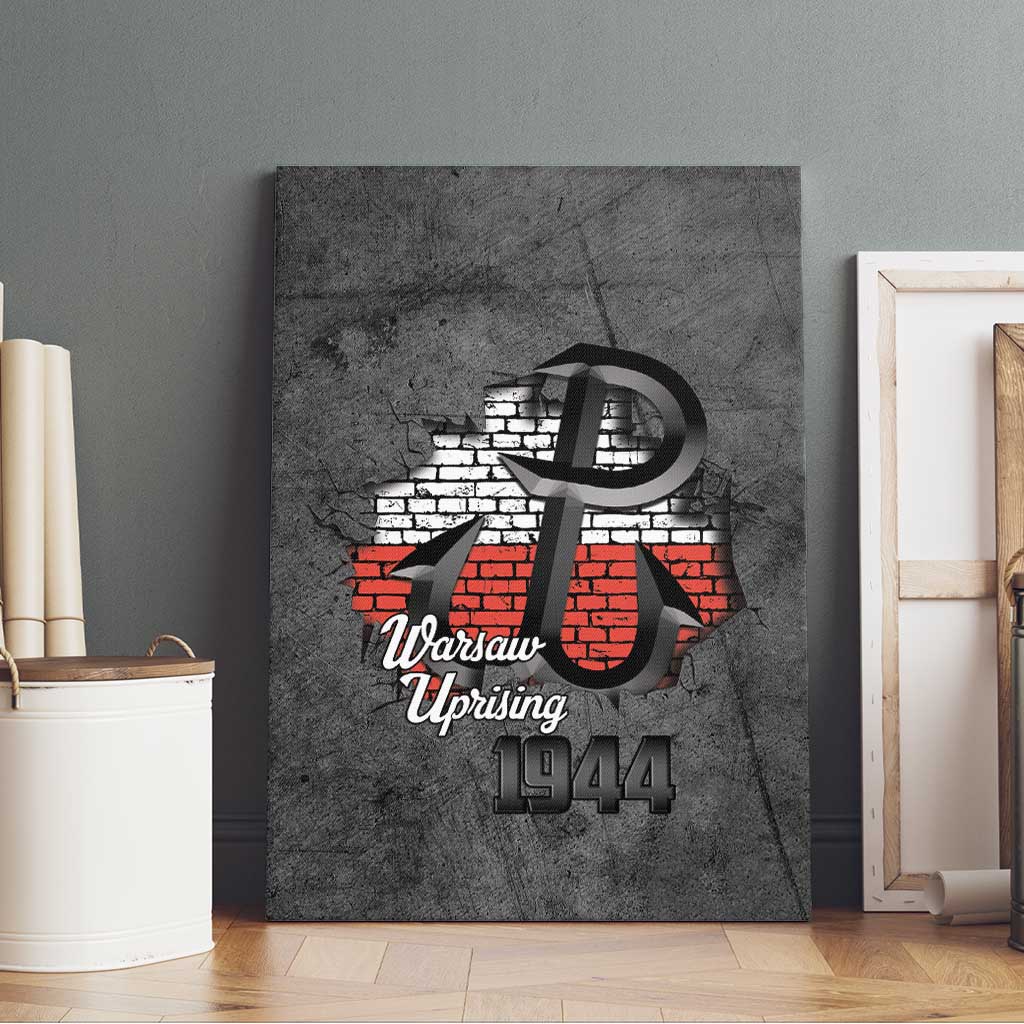 Warsaw Uprising 1944 Poland Canvas Wall Art Polish Anchor Kotwica