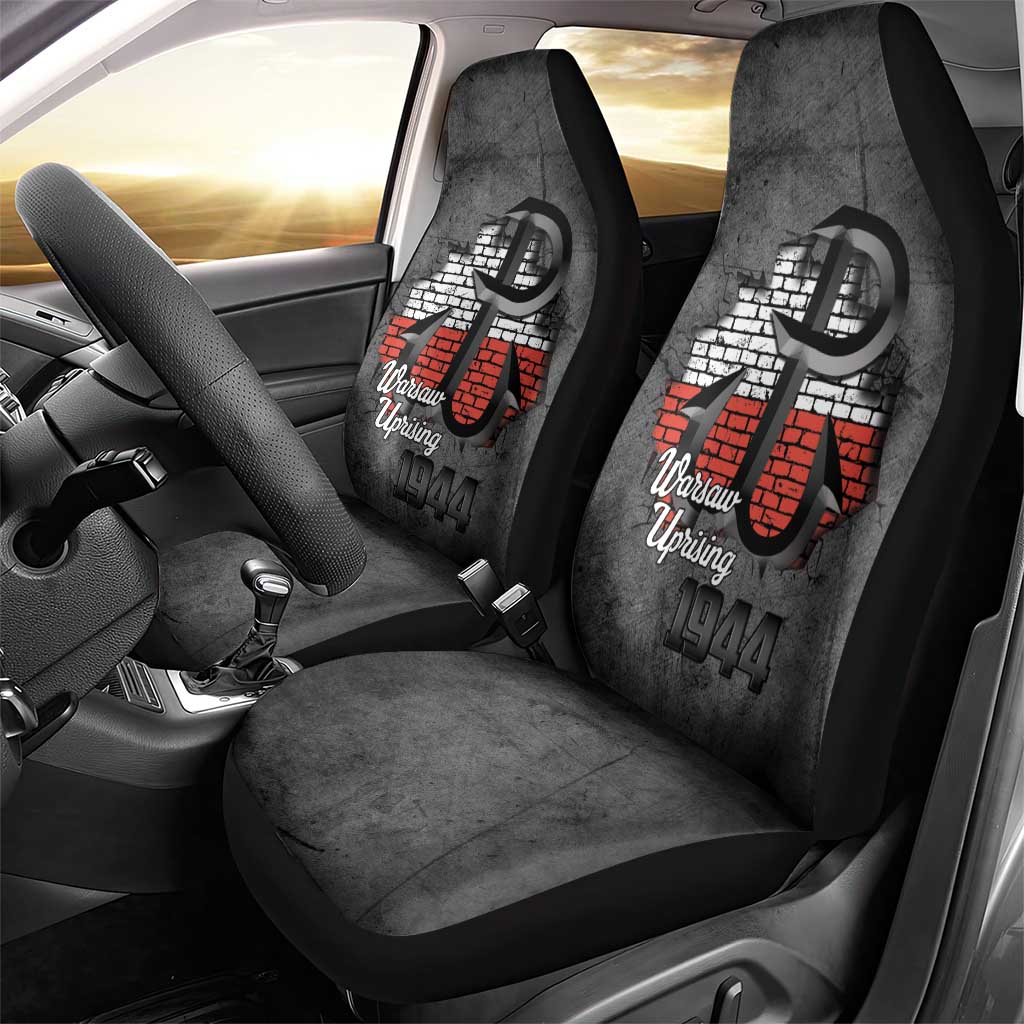 Warsaw Uprising 1944 Poland Car Seat Cover Polish Anchor Kotwica