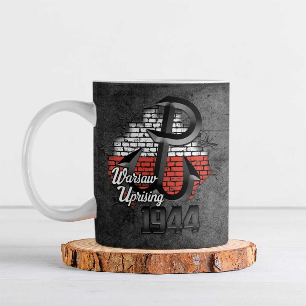 Warsaw Uprising 1944 Poland Ceramic Mug Polish Anchor Kotwica
