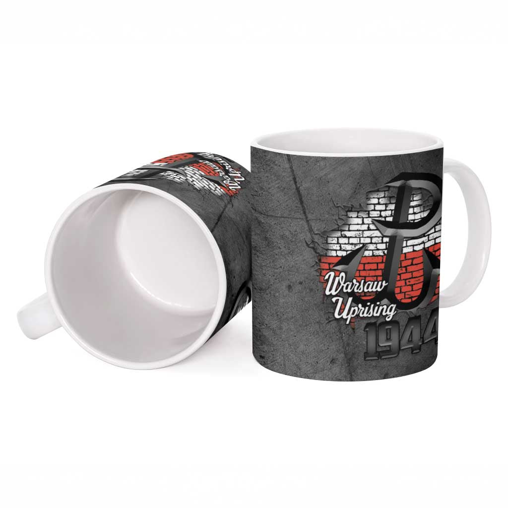 Warsaw Uprising 1944 Poland Ceramic Mug Polish Anchor Kotwica