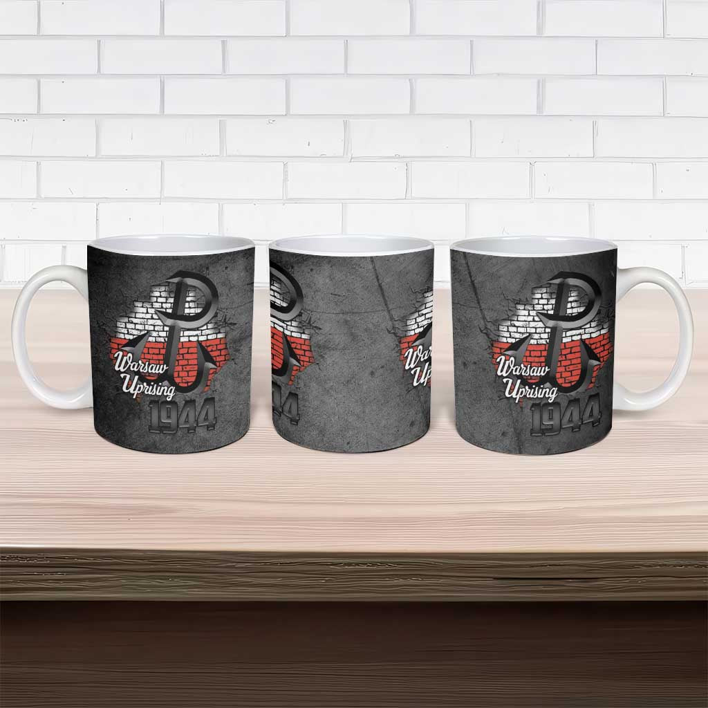 Warsaw Uprising 1944 Poland Ceramic Mug Polish Anchor Kotwica