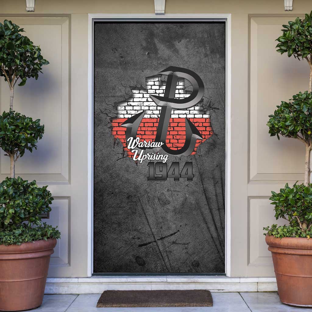 Warsaw Uprising 1944 Poland Door Cover Polish Anchor Kotwica