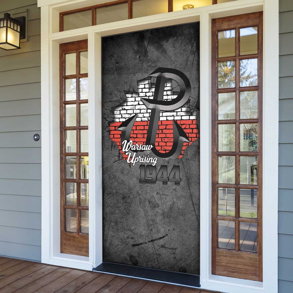Warsaw Uprising 1944 Poland Door Cover Polish Anchor Kotwica