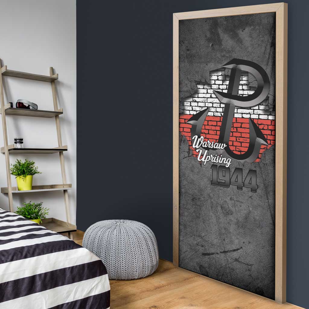 Warsaw Uprising 1944 Poland Door Cover Polish Anchor Kotwica