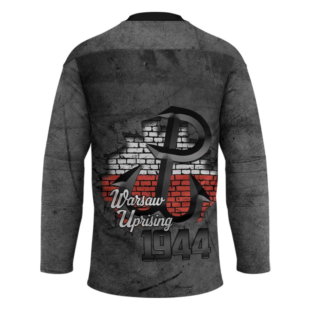 Warsaw Uprising 1944 Poland Hockey Jersey Polish Anchor Kotwica