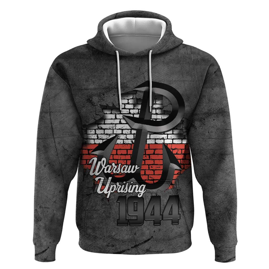 Warsaw Uprising 1944 Poland Hoodie Polish Anchor Kotwica