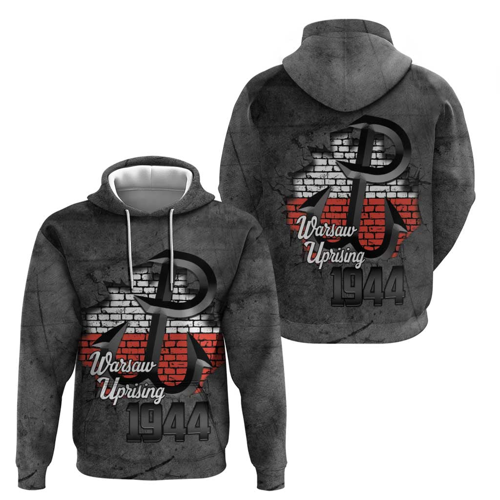 Warsaw Uprising 1944 Poland Hoodie Polish Anchor Kotwica