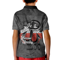 Warsaw Uprising 1944 Poland Kid Polo Shirt Polish Anchor Kotwica