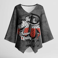 Warsaw Uprising 1944 Poland Kimono Sleeve Blouse Polish Anchor Kotwica
