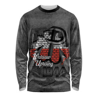Warsaw Uprising 1944 Poland Long Sleeve Shirt Polish Anchor Kotwica