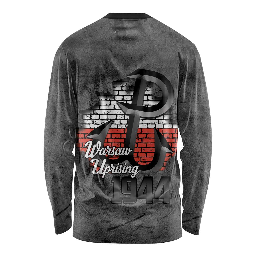 Warsaw Uprising 1944 Poland Long Sleeve Shirt Polish Anchor Kotwica