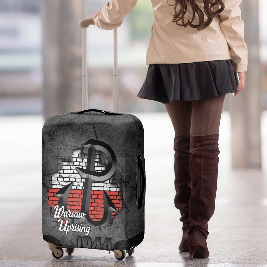 Warsaw Uprising 1944 Poland Luggage Cover Polish Anchor Kotwica