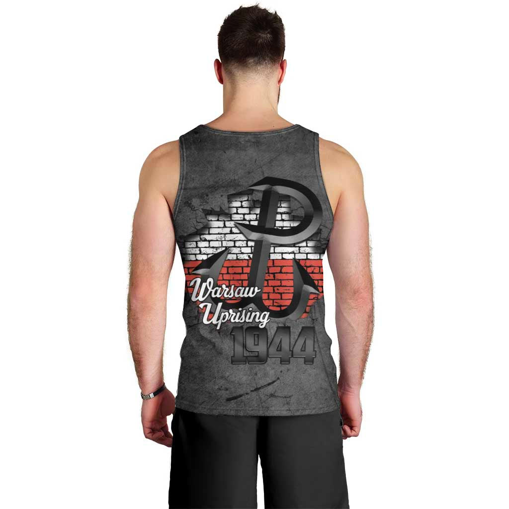 Warsaw Uprising 1944 Poland Men Tank Top Polish Anchor Kotwica
