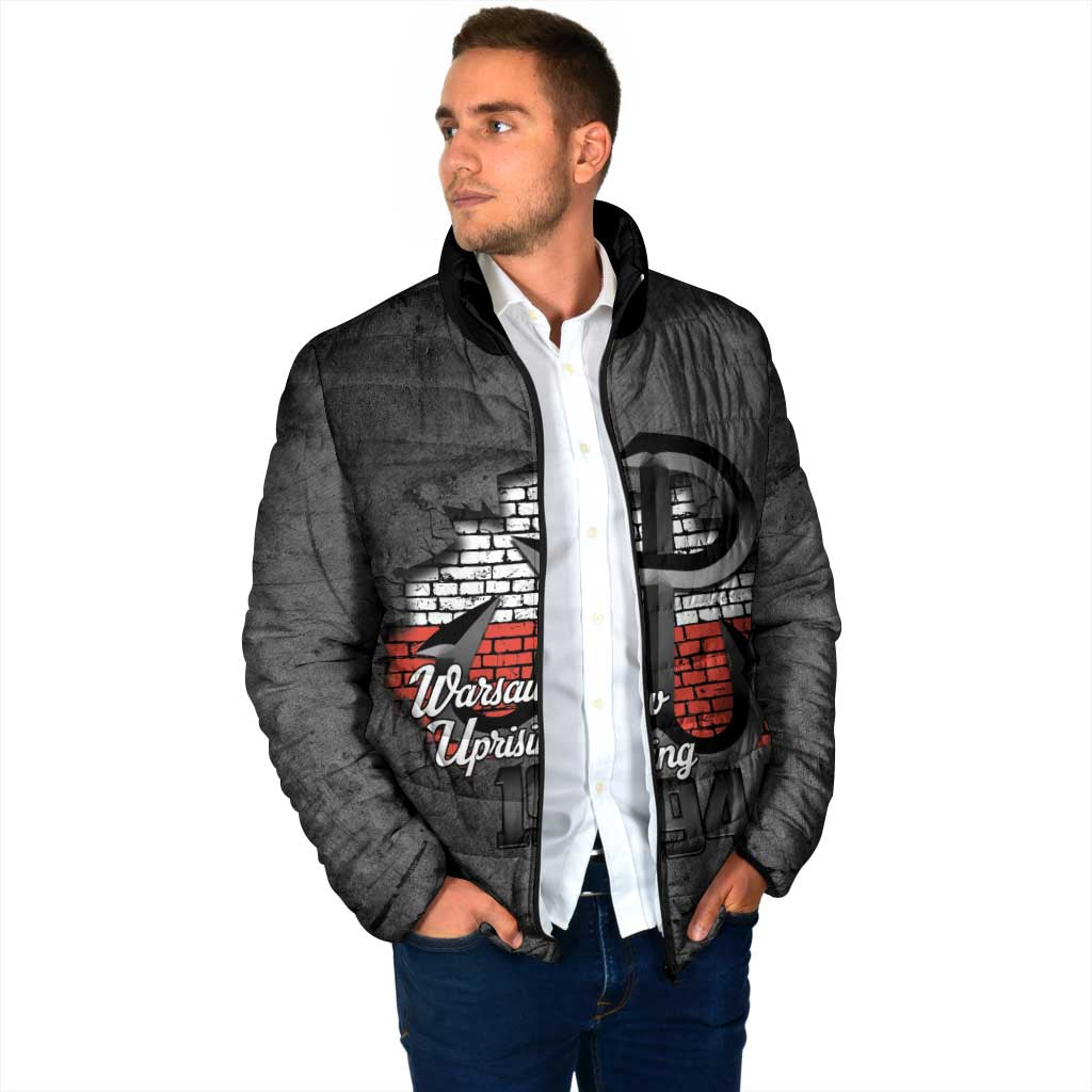 Warsaw Uprising 1944 Poland Padded Jacket Polish Anchor Kotwica