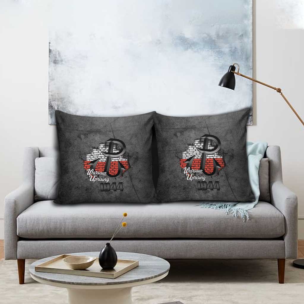 Warsaw Uprising 1944 Poland Pillow Cover Polish Anchor Kotwica