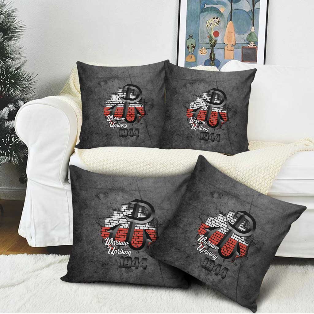 Warsaw Uprising 1944 Poland Pillow Cover Polish Anchor Kotwica