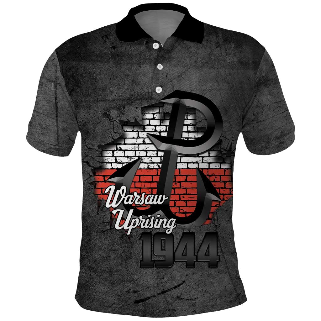 Warsaw Uprising 1944 Poland Polo Shirt Polish Anchor Kotwica