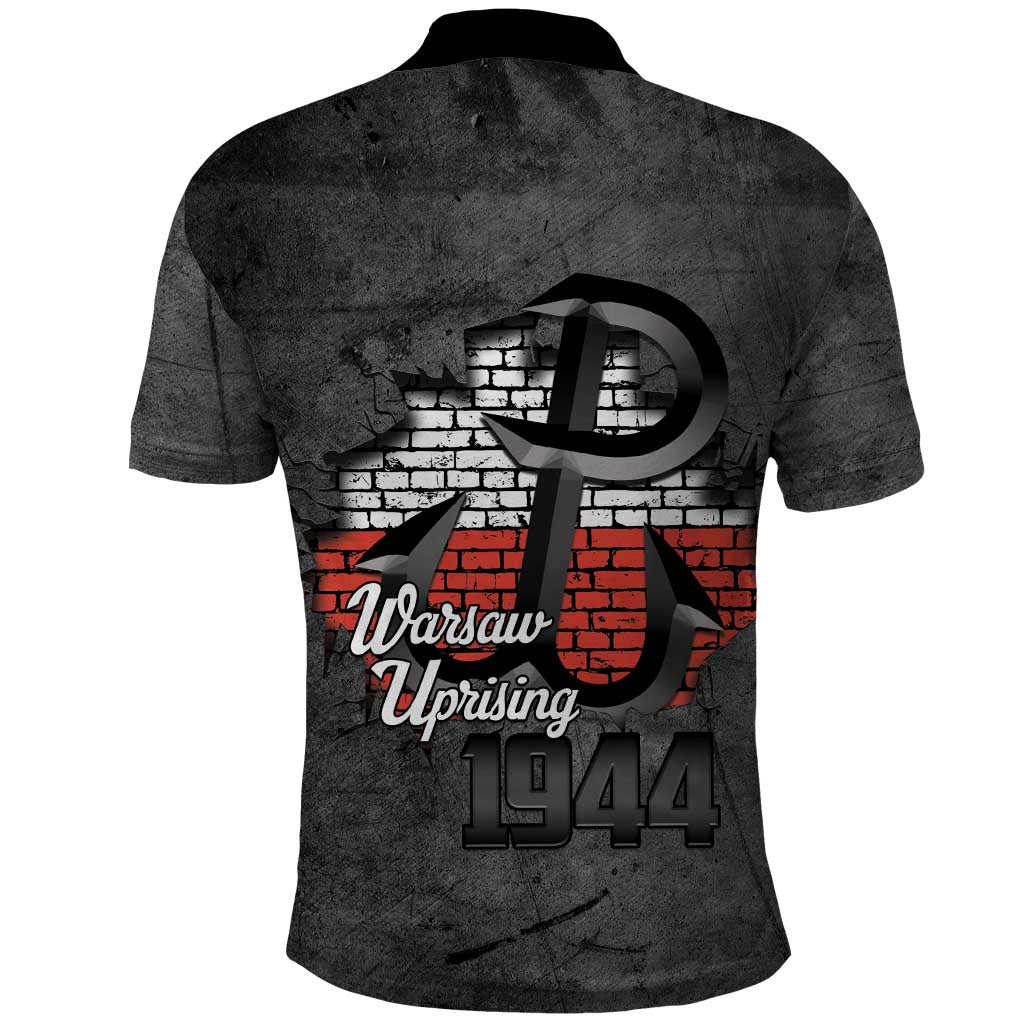 Warsaw Uprising 1944 Poland Polo Shirt Polish Anchor Kotwica