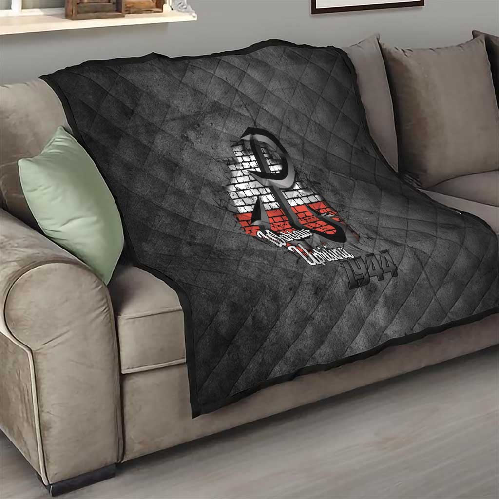 Warsaw Uprising 1944 Poland Quilt Polish Anchor Kotwica